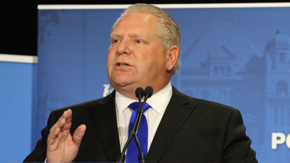 Ontario PC Leader Doug Ford visits Cobourg CCC on April 18