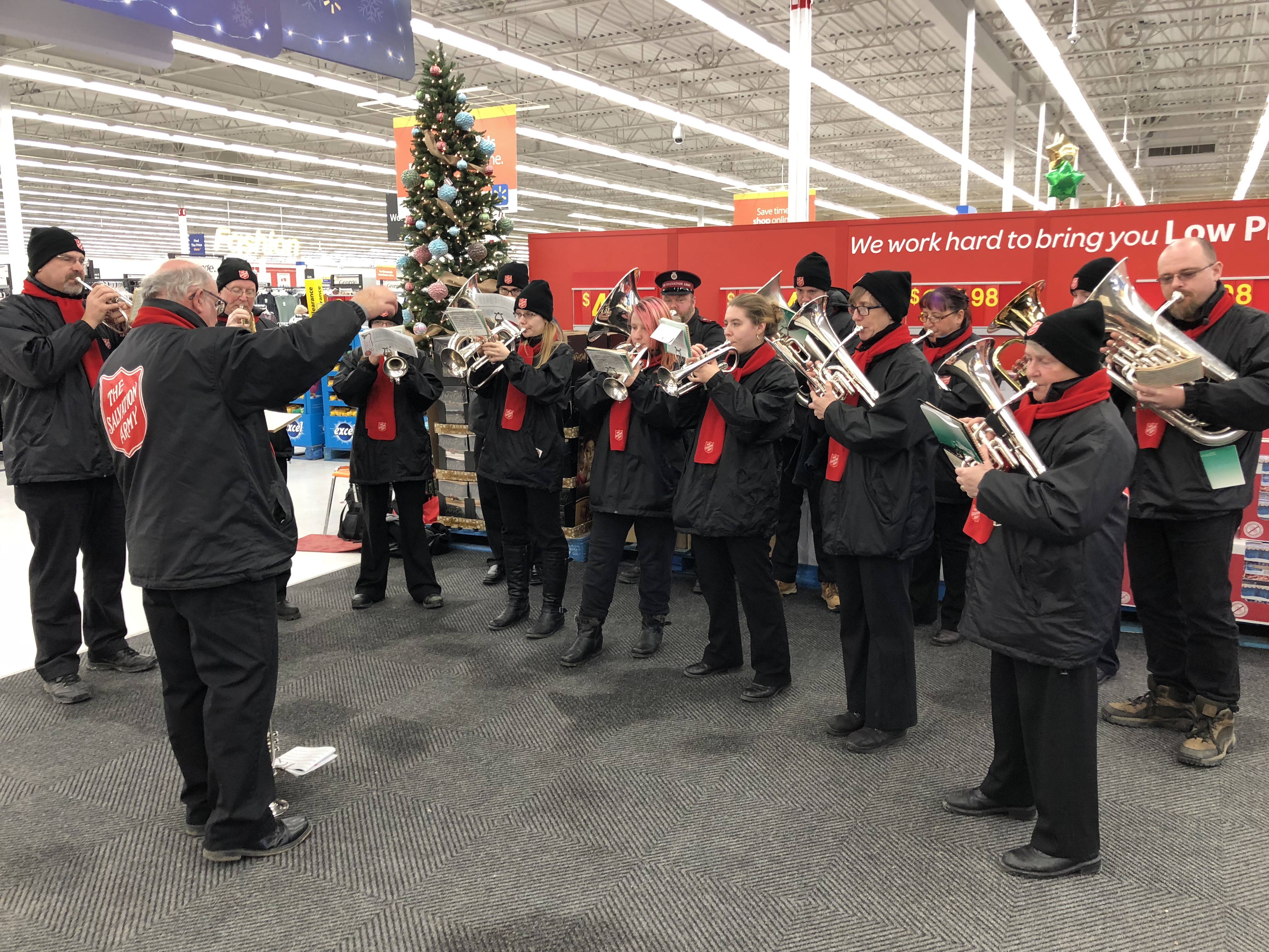 Salvation Army Walmart Fill the Kettle Day in Cobourg