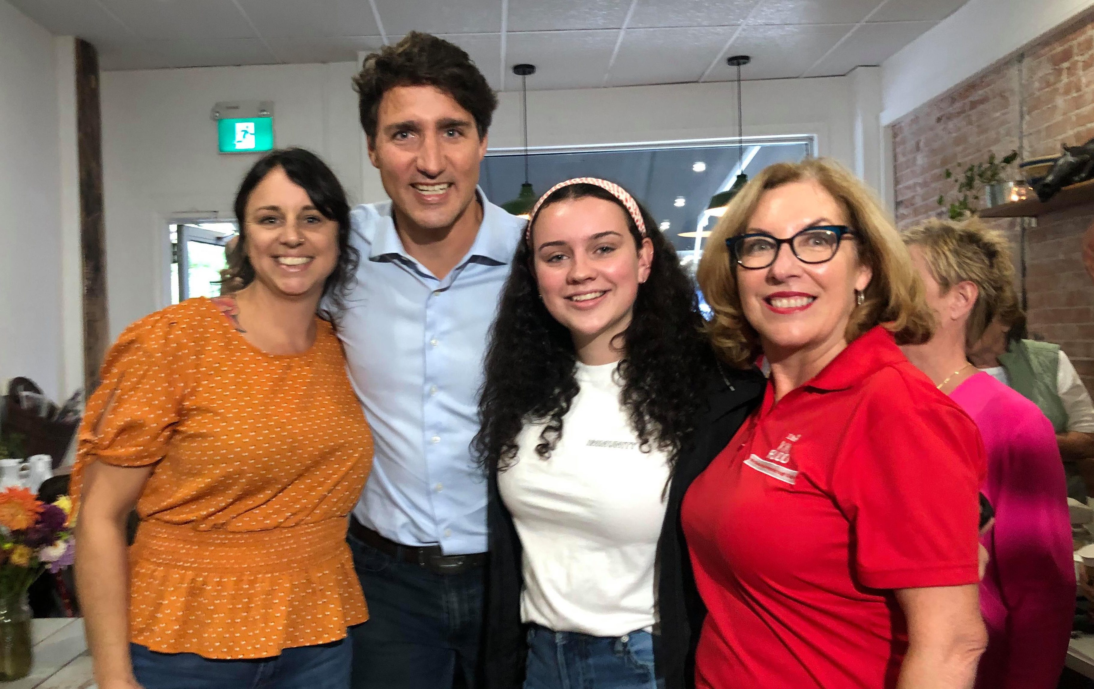 Liberal Leader Justin Trudeau Campaigns in Cobourg